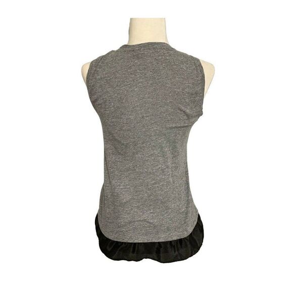 j crew womens gray black crew neck tank top xxs - Picture 3 of 5